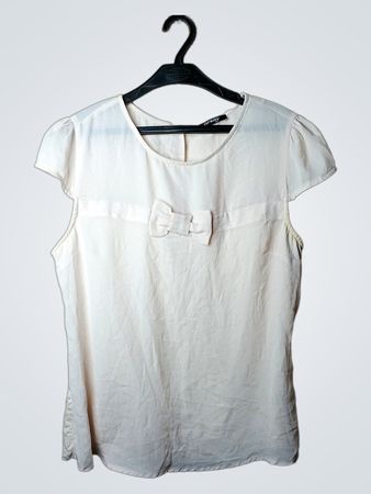 Orsay Creme-Bluse mit Schleifendetail