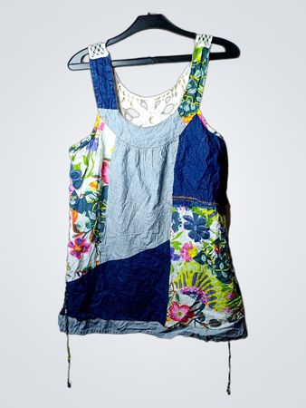 Patchwork-Florales Tanktop