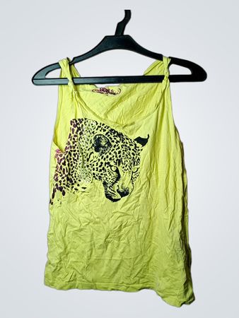 Mädchen One By One Tanktop mit Leopardenmuster