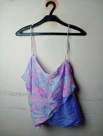 Damen-Spaghettiträger-Top mit Batikdruck