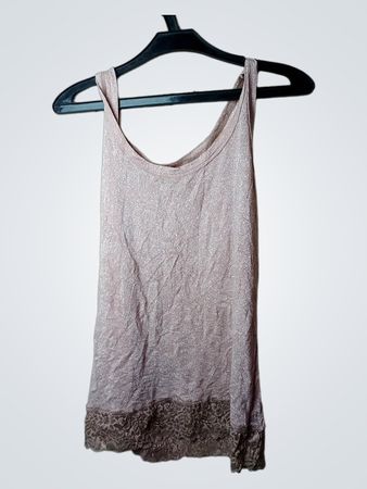 United Colors of Benetton Pink Tanktop mit Spitzeneinfassung