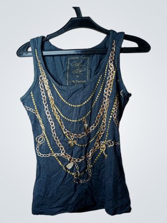 C.N. Tantum "Play By" Tanktop mit Kettenmuster