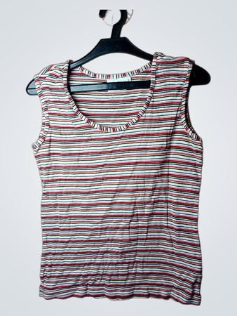 GINA LAURA Gestreiftes ärmelloses Top