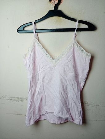 Xanaka Pink Cami-Top mit Spitzenbesatz