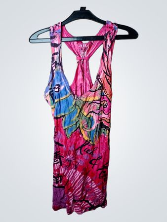 Damen Pinkes Grafik-Trägershirt