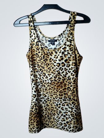 AMISU Damen Tanktop mit Leopardenmuster