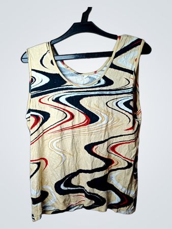 Ärmelloses Tanktop mit abstraktem Print