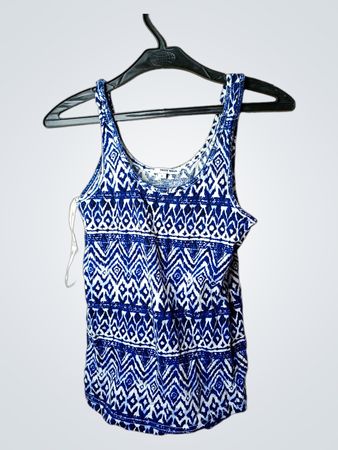 Tally Weijl blau-weiß gemustertes Tanktop