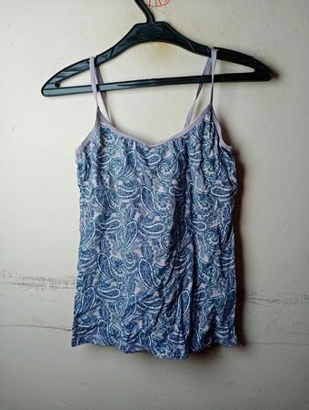 Body by Ichibo Blue Paisley Print Camisole