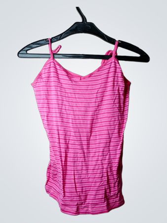 Rosa gestreiftes Tanktop
