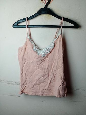 Flirt Unterwäsche rosa Camisole mit Spitzenbesatz
