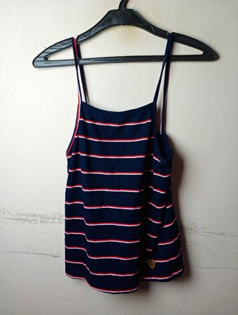 KEYLOOK Marineblau gestreiftes Camisole-Oberteil