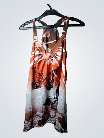 Damen-Tanktop mit Schmetterlingsdruck