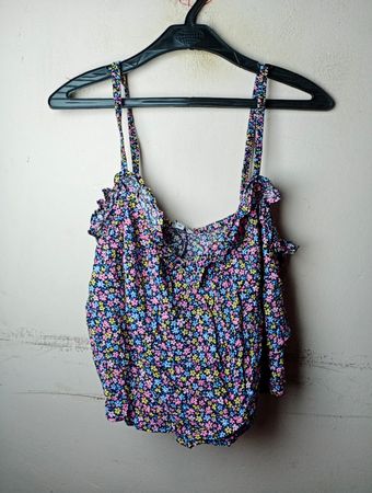 Spitzen-Camisole mit Blumenmuster