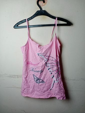 Moraj Collection Pink Butterfly "Natural Beauty" Tanktop