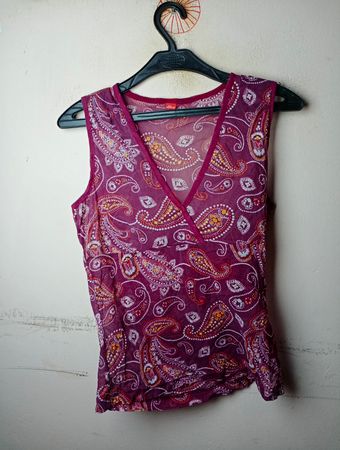 s.Oliver Paisley Print ärmelloses Top