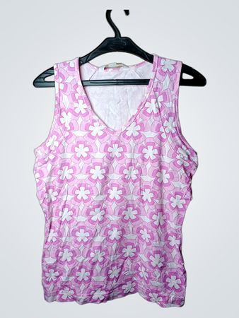 TCM rosa ärmelloses Top mit Blumenmuster