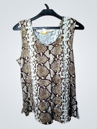 Fair Lady Damen ärmelloses Top mit Schlangenprint