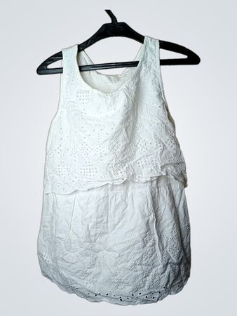 Esprit White Eyelet Tank Top