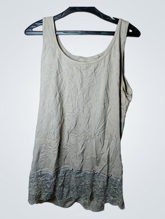 Laura Toretti Collection Tanktop mit Spitzenabschluss