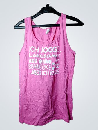 Gildan Pink Grafik-Tanktop