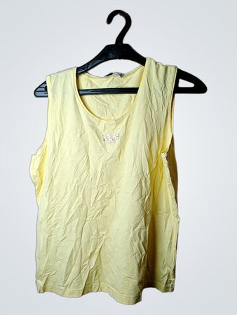 HAUBER STYLED IN GERMANY Gelbes Tanktop
