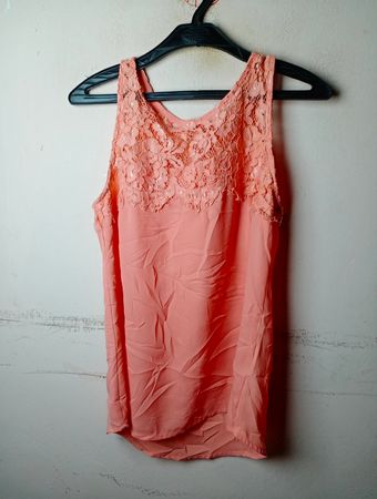 A'MISU Spitzen-Detail Tanktop