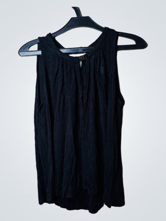 H&M schwarzes ärmelloses Tanktop