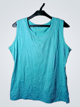Teal ärmelloses Tanktop