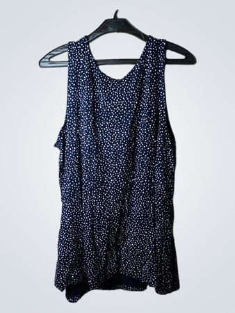Die Grundlagen C&A Women's Navy Polka Dot Sleeveless Top