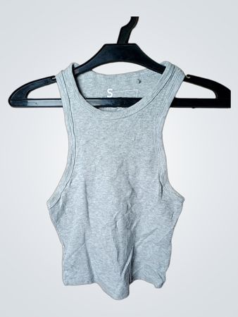 FSBN SISTER Graues geripptes Tanktop