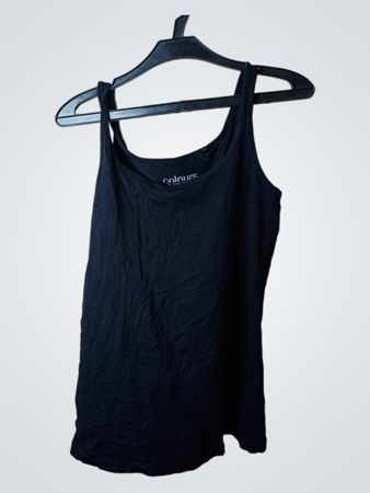 COLOURS OF THE WORLD Schwarzes Tanktop