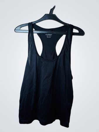 WORKOUT Schwarzes Racerback-Top