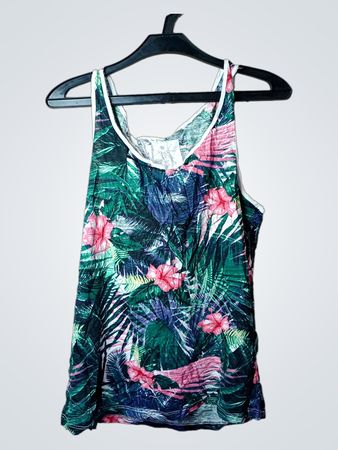 EDC Tanktop mit tropischem Muster