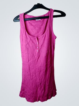 COLOURS OF THE WORLD Pink geripptes Tanktop