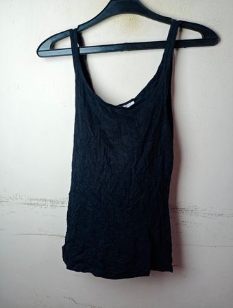 Divided H&M Basic schwarzes Cami-Top