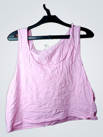 H&M pinkes kurzes Tanktop