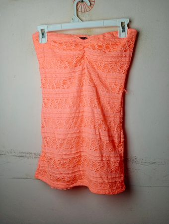 Tally Weijl Orange Spitzen-Cropped-Top
