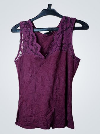 H&M Spitzenbesetztes Tanktop