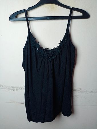 H&M schwarzes Träger-Oberteil