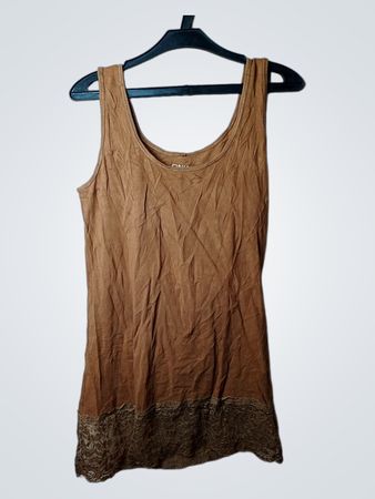 ONLY Essentials Tanktop mit Spitzenbesatz