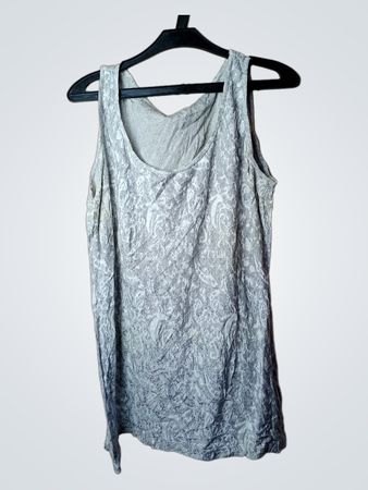 Graues ärmelloses Tanktop mit Muster