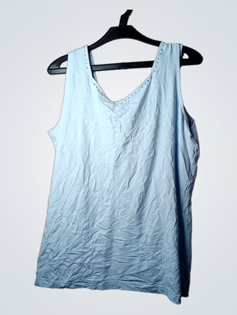 Prima Pane hellblaues Tanktop mit Verzierungen