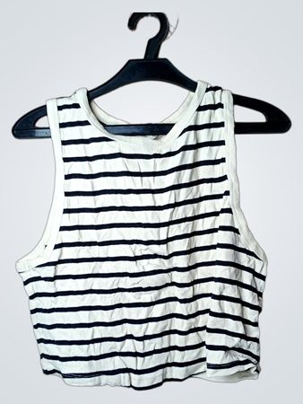 H&M gestreiftes kurzes Tanktop