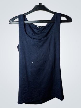 ZARA Damen Marineblaues Tanktop