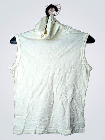 ärmelloses Rollkragen-Top
