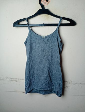 here+there Grey Spaghetti Strap Tank Top
