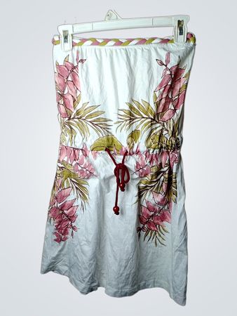 Strapless-Kleid „Beach Time“ mit Blumenmuster