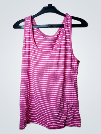 Esprit Damen Tanktop mit rosa-weißen Streifen