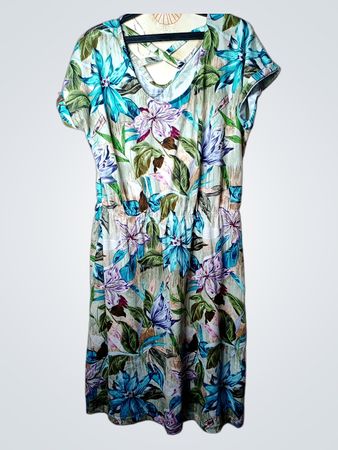 Midikleid mit Blumenmuster